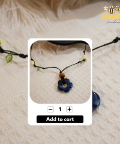 Vòng Cổ - Hoa Xanh Navy Cổ Điển