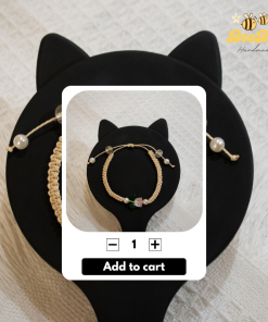 Vòng Tay - Dây Đan Charm Hoa Pastel